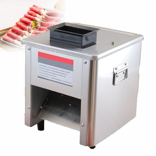 MáQuina Cortadora De Carne, Cortadora De Carne EléCtrica, Cortadora De Carne Triturada, Cortadora De Carne Comercial Con Cuchilla De Acero Inoxidable, 330 Lb/H Para Cerdo Deshuesado,3mm