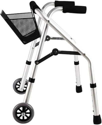 Andador ligero con asiento y almacenamiento, ayuda de movilidad de 4 ruedas para personas mayores y adultos, ideal para apoyo de rehabilitación en interiores y exteriores