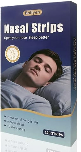 120 Pièces Bandes de Ronflement,Améliore la respiration, Sommeil aide Nasal Strips, réduit le ronflement, vous aide à mieux respirer,pour Sport et le Sommeil,AméLiorer La Qualité Du Sommeil