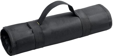 Rolltasche Werkzeug, ZffXH Schwarz Canvas Klein Werkzeugrolle, Werkzeugtasche Rolltasche, Tool Roll Bag, Schraubenschlüssel Tasche, Rolltasche Aus Segeltuch, Tragbare Werkzeugaufbewahrungstasche