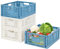 4 Set Plastik Lagerkisten Regal Körbe Faltbar Aufbewahrungsboxen Aufbewahrungskorb Küche Schubladeneinsätze Stapelbare Lagerkästen Transport boxen Schrankbehälter Cubes Home Office Schlafzimmer Küche