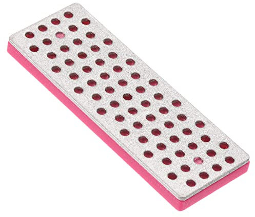 PATIKIL 70mm 500 Grit Fein Ski Snowboard Diamant Steine Ski Kantenschleifer Diamant Kantenfeile Snowboard Schleifscheibe Fuchsia