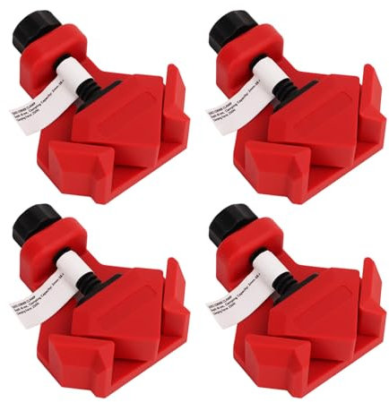 LOCADENCE 4PCS Right Angle Clamp, Spring Load 90 Degree Woodworking Corner Clip, Right Angle Clip Fixer for DIY Woodworking Furniture Maintenance
