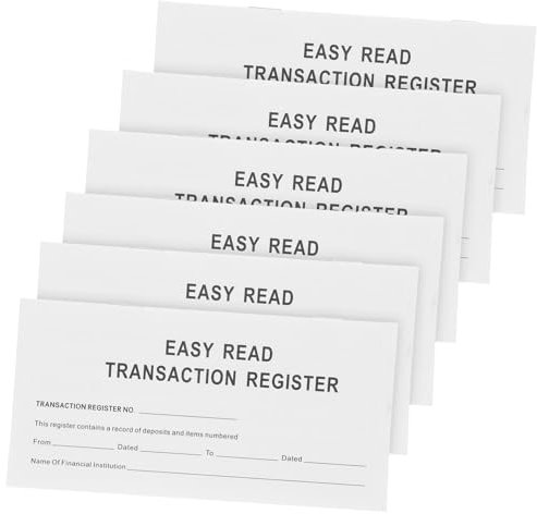 VILLFUL Scheckbuchregister Für Finanznotizbücher Scheckregisterbücher Und Persönliche Scheckbücher Zur Währungsverwaltung Und Ausgabentracking