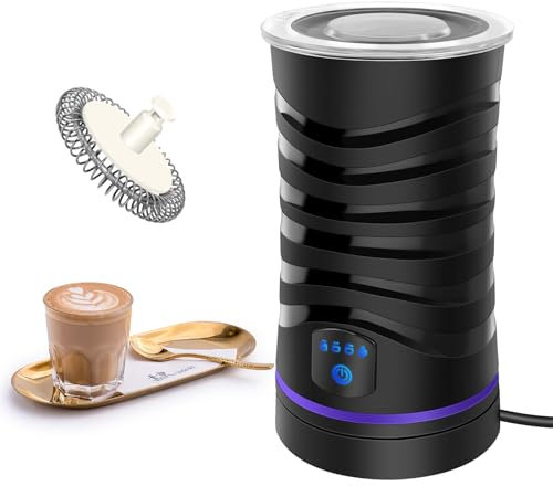Electric Milk Frother - Milk Frother and Steamer, Electric Cappuccino Machine and Milk Warmer, 14.5oz/430ml Hot Foam Maker and Milk Warmer for Latte, Cappuccinos, Macchiato, Hot Chocolate Milk