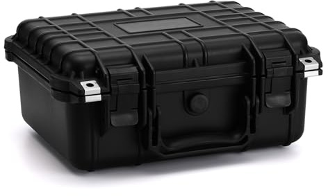 Mayouko Waterproof Plastic Toolbox with Foam Insert, 13.4 x 11.6 x 6, IP67 Lockable Storage Box, Customizable Foam, Shockproof Hard Case Weatherproof Container, Protective Hard Camera Case
