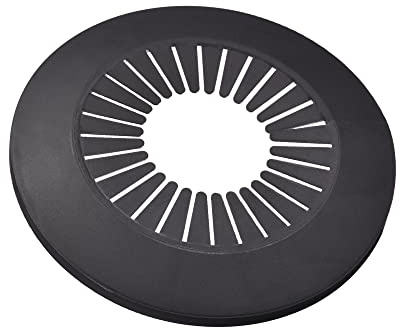 QUARKZMAN 4 Stück Heizungsrohr, 60-78mm Rohrabdeckung Dekoration für Heizkörperrohre aus PP Kunststoff Rohrverkleidung für Heizungsrohre, Heizkörper Rohrisolierung Schwarz