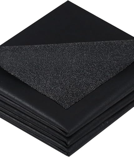 KOVSGQ Entoilage Thermocollant Couture Tissu Thermocollant ThermocollanteTissus Fer à Repasser Tissus non Tissés pour Plis de Repassage Couture vêtements Renforcés (Noir-(Moyen, 1 m x 2m))