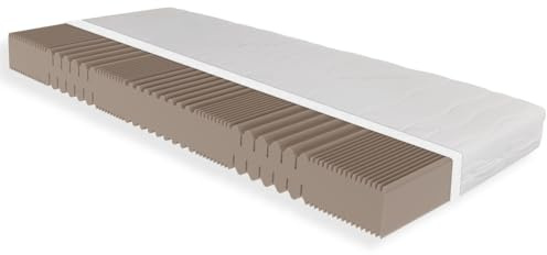 Sleepneo Matratze 140x200, Höhe 18cm, Härtegrad H5, 7 Zonen Kaltschaummatratze 140x200 cm, Antibakterieller Active Greenfirst Bezug ideal für Allergiker, waschbar mit 4-seitigem Reißverschluss