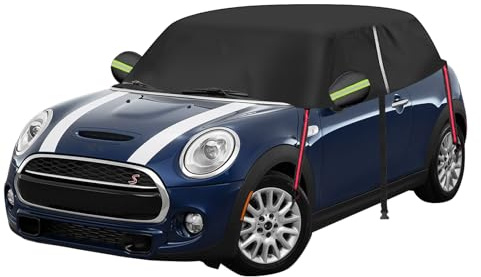 Mezza copertura per auto per Mini Cooper 5 porte F55 2014-2025, 420D Oxford impermeabile, per esterni, resistente ai raggi UV, protezione da sole, neve, pioggia, polvere e tutte le condizioni