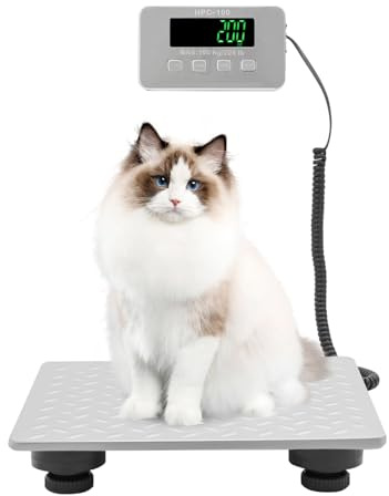 Bilancia digitale per pacchetti, 100 kg/20 g, precisione a piattaforma, con funzione di tenuta/tara/LED, bilancia da lettere perfetta per pacchetti, bagagli, uso domestico