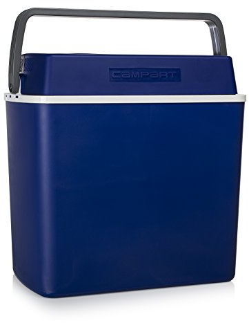 Glacière électrique portable Campart, 22L et 12V, 16°C en dessous de la température ambiante, Bleu, 25,6 x 41 x 40,1 cm