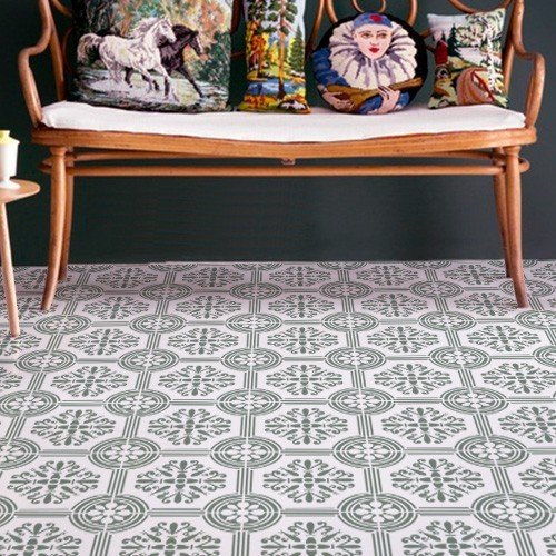 TODO STENCIL Home Decor Baldosa 004, Medidas: Stencil 40 x 40 cm - Diseño 38 x 38 cm