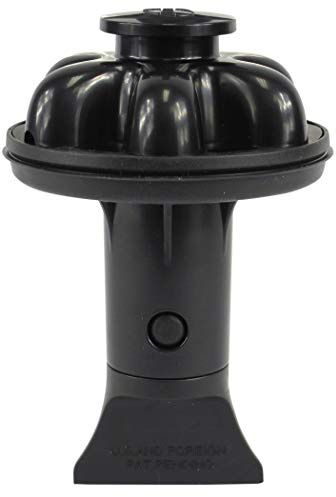 Danco (10768A) Disposal Genie II Garbage Disposal Strainer and Stopper, Kitchen Sink Drain Splash Guard with Food Scraper, Black, 1-Pack