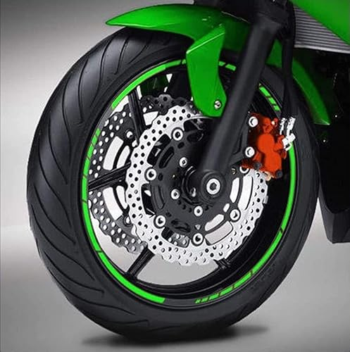 adesivi cerchi ruote moto strisce adesive per moto adesivi cerchi moto GP STYLE Adesivi per CERCHIONI MOTO (VERDE NINJA)