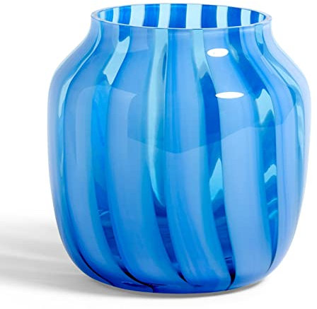Hay 507376 Vase, Glas, hellblau, h 22cm/ø 22cm