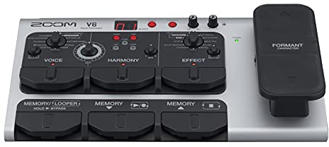 Zoom V6 Vocal Effects Pedal with Shotgun Microphone V6 - UK Version