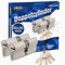 GERCAR - Set di 2 serrature a cilindro profilato con chiave unica, 90 mm, a doppio cilindro, 45/45, in ottone opaco massiccio, con 10 chiavi reversibili, lunghezza: 90 mm, A:45, B:45, set da 2 pezzi