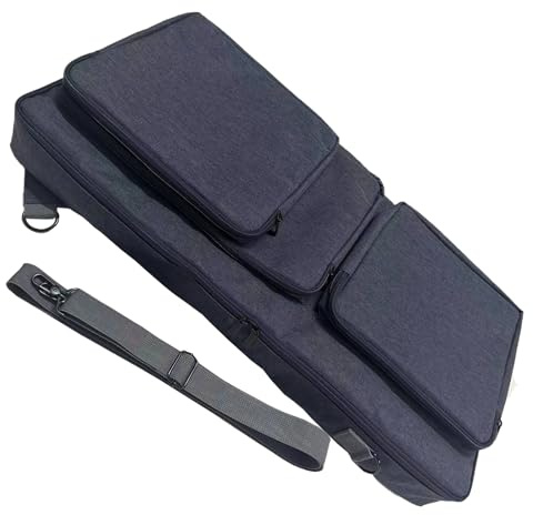 Yaowanguan DJ Controller Tasche für Pioneer DJ DDJ-FLX6/DDJ SX SX2 SX3/DDJ 800 808, tragbare Ersatz Reisetasche mit Trage- und Schultergurt, Taschen für Kopfhörer,Tablet,Kabel,Ladegerät (Blau)