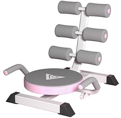 O·Lankeji Sit Up Bank Sit-Ups Fitnessgeräte Multitrainer Bauchtrainer Klappbar für Bauchtrain zu Hause (Farbe : Rosa)