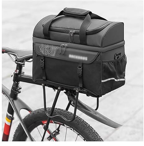 ZLJSHZS Fahrradtasche, Wärmedämmung, Mahlzeitenständer, Paket, Mountainbike-Rucksack, hinteres Regal, Aufbewahrung, Fahrrad-Satteltasche, Radfahren