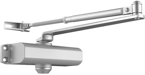 VEVOR Ferme-porte automatique, capacité de charge 85 kg, ferme porte à tampon hydraulique taille réglable usage commercial résidentiel corps en fonte d'aluminium robuste, installation facile, argenté