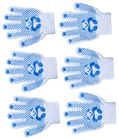 Gogogmee 3paare Gartenhandschuhe Für Junge Mädchen Aus Polyester-baumwolle Arbeitshandschuhe Für Jungen Und Mädchen Handschuhe Für Gartenaufgaben Und Schutz