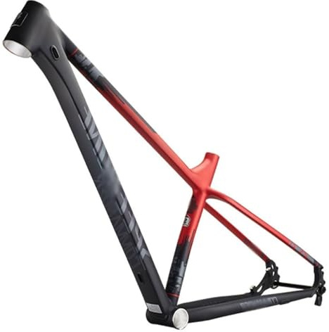 KLYso Internal Routing MTB Frame 29er Hardtail Mountain Bike Frame Thru Axle Disc Brake Frame XC Aluminum Alloy Racing Frame(Red,S/Small)