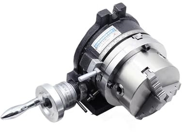 CHSXPX 6’ Univsal Indexing Dials Rotary Table 125 3-Jaw Chuck Milling Machine Indexing Heads Vtical and Horizontal Indexs