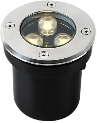Lumière Jardin Enterré, Spot Encastrable LED Exterieur, Projecteurs Led Encastrés Extérieurs Étanches IP67, Projecteurs De Sol À LED Extérieurs AC85-265V, Lumière De Pelouse Encastrée Ronde(Blue Light