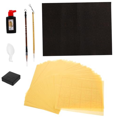 Tofficu 1satz Einsteiger Kalligraphie Set Mit Pinsel Tinte Stein Für Chinesische Und Japanische Kalligraphie Für Kunststudenten Und Hobbykünstler