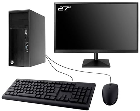 PC HP Workstation Z230 Torre Pantalla 27 Intel I5-4570 RAM 16GB SSD 480GB W11 WiFi (Reacondicionado)
