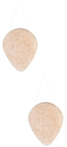 IWOWHERO 2 Stk Konjak-Schwamm-Gesichtsreinigung Gesichtspeeling-Schwamm Entferner Deckel Reinigungsmittel exfoliating sponge poren reinigung Reinigungspuff Schwamm für das Gesicht
