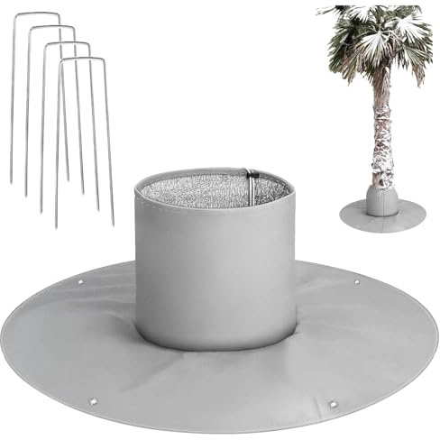 Jiavlyx Protection Hivernale Pour Les Racines Des Palmiers, Protection Palmier Hiver, Protection Contre Les Racines Des Palmiers, Isolation À Trois Couches, Plantes Jusqu'à 35 cm De Diamètre, Ø 100 cm