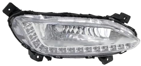 DZSHONGXINSM feu antibrouillard Phares Antibrouillard Pour Hyundai Pour Santa Fe 2012-2018 Feux De Brouillard Avant DRL De Style Voiture 922012W110 92202A1010(1 left side)
