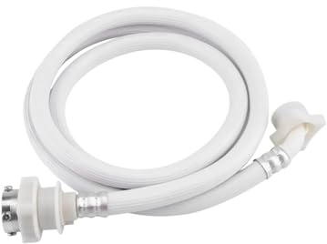 2m/3m Length Washing Machine Water Inlet Hose Washer Pipe Tube Connector PVC Hose White Color Long Length(3.0m)