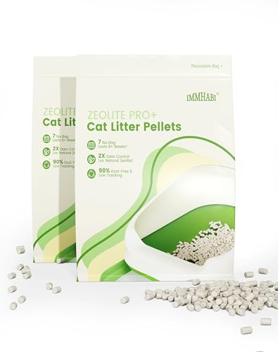 Enhanced Cat Litter Pellets, Generic Litter Refills Exclusively for Shifting Litter Box Systems, Dehydrating Pellets, Zeolite, Long-Lasting Odor Control (Enhanced Cat Litter Pellets, 14LBS)