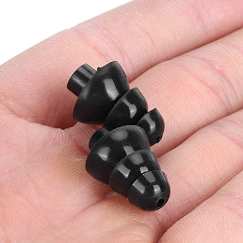 Yctze Tapones para los Oídos de Silicona Reutilizables Negros para Reducción de Ruido, Tapones para los Oídos Impermeables para Nadar, Dormir y Spa con Filtro