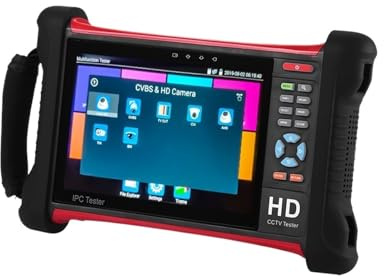 NJJIHUI Tester CCTV, 7 4K 1080P IPC Telecamera CCTV Tester Monitor TVI CVI AHD SDI CVBS IP Analogico 1920x1200 Retina Touch per fibra ottica, cablaggio