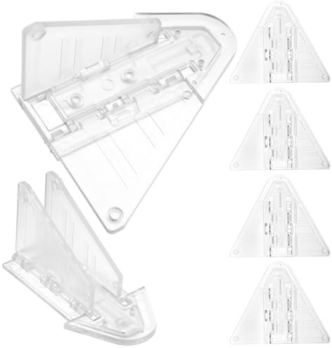 Toddmomy 6 Cerraduras para Puertas Corredizas de Vidrio de Patio, Bloqueo de Seguridad, Cerraduras para Ventanas Corredizas, Adhesivas y Resistentes, Protección para Mascotas y Hogar