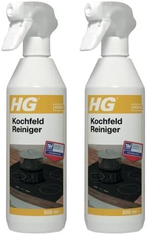 HG Kochfeld Reiniger 2er Pack – Spezialreiniger für Ceran-, Induktions- & Glaskochfelder