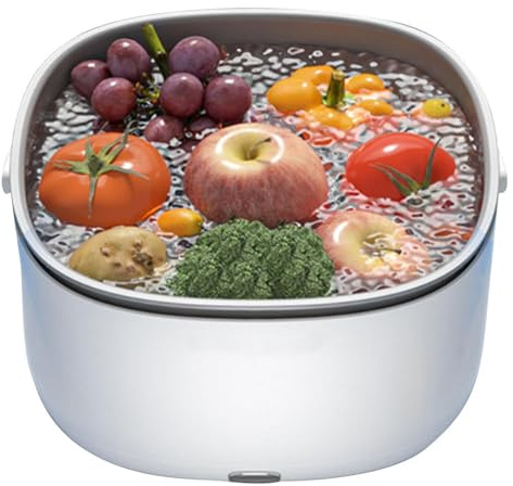 Fruit Vegetable Washing Machine, Ultrasonic Fruit Cleaner, Portable Vegetable Washer Device, Wireless Veg Wash Purifier For Kitchen Home Restaurant Cleaning