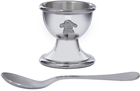 Wentworth Zinn – Altes Dach Zinn Eierbecher und Löffel, Baby Geschenk, Andenken,