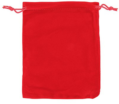 AURORIS - Samtbeutel ca. 15x12cm Farbe: rot - 5 Stück