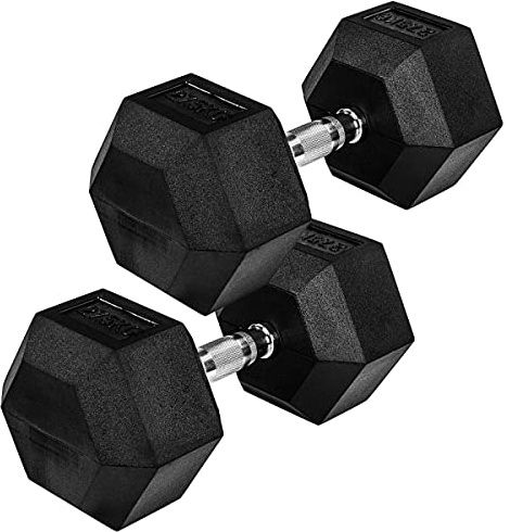 MOVIT Ensemble de 2 haltères courts Hexagone, 4-60 kg