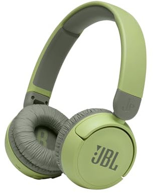 JBL JR310BT – Casque sans fil avec micro pour enfants – Léger, confortable et pliable – Avec volume limité à 85 dB – Autonomie de 30 hrs – Livré avec un jeu d’autocollants – Vert