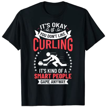 Curling Sport Game Curler Player Stones Broom Curl T-Shirt