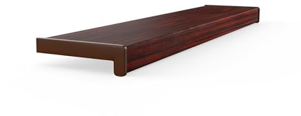 Seiletech.de Appui de fenêtre en PVC | 25 cm x 110 cm | Acajou | rebord | Pour l'intérieur | rebord | Intérieur | Vendu au mètre | Salon | Décoration | Plastique