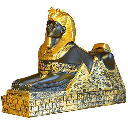 WLVG Altägyptische Sphinx Statue Ägypten Tourist Souvenir Statuette Skulptur Figuren Kunsthandwerk Home Wohnzimmer Schreibtisch Dekoration Ornament