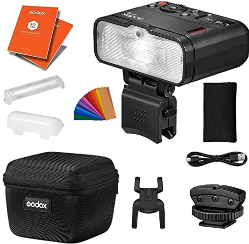 GODOX MF-12 Macro Flash Kit, 2.4G Wireless TTL Flash with Rechargeable Lithium battery, 500 Full Power Flash, 0.01-1.7s Recycle Time Macro Flash Compatible with Nikon, Sony, Canon, Fuji